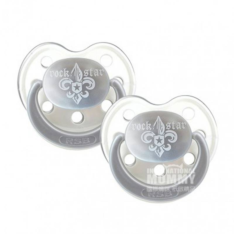 ROCK STAR BABY Jerman Lily Silicone Dot Two Pack 6-18 Bulan Versi Luar Negeri