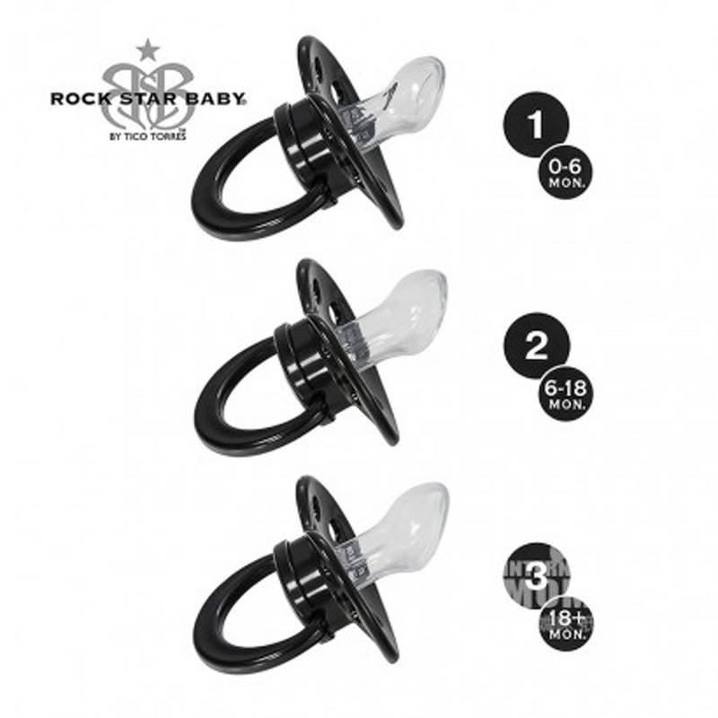 ROCK STAR BABY Jerman Lily Silicone Dot Two Pack 6-18 Bulan Versi Luar Negeri