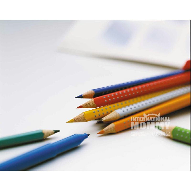 FABER－CASTELL Germany 12 pegangan warna pensil warna edisi luar negeri