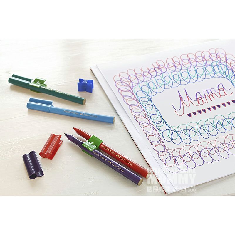 FABER-CASTELL Jerman 10 warna dapat mengeja blok bangunan anak-anak kuas cat air edisi luar negeri