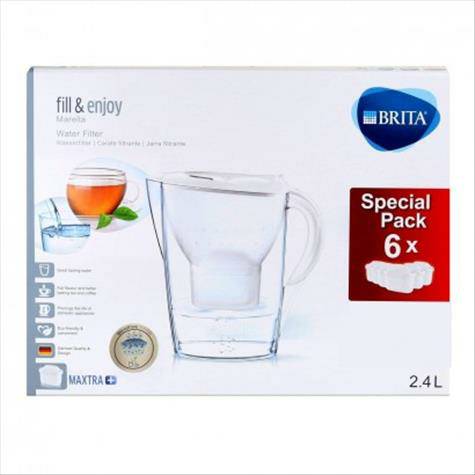 BRITA Filter ketel putih Jerman dengan 6 elemen filter versi luar negeri