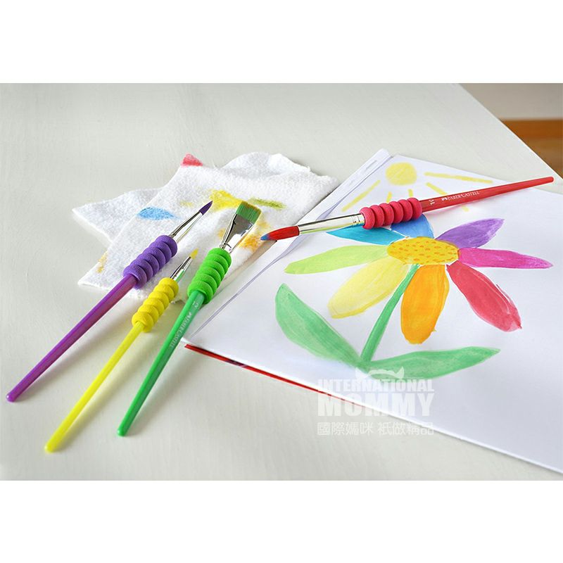 FABER-CASTELL Kuas cat air Jerman yang larut dalam air edisi luar negeri