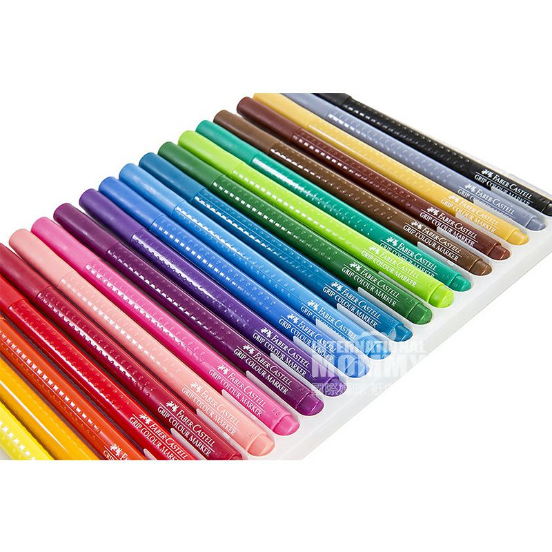 FABER － CASTELL Sikat cat air anak 20-warna edisi Jerman di luar negeri