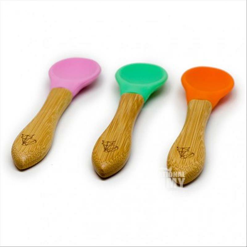 KLEINER FUCHS Bambu alami Jerman dan kayu Bayi antiskid secangkir cawan mangkuk dan Spoon Set versi luar negeri