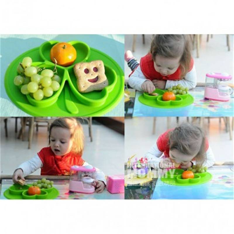 Wuloo German Wuloo Clover Children s Silicone Tatakan Versi Luar Negeri
