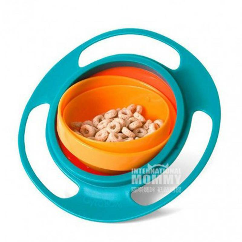 Blue Snail German Blue Snail baby 360 ° membalikkan mangkuk pelatihan anti bocor versi luar negeri