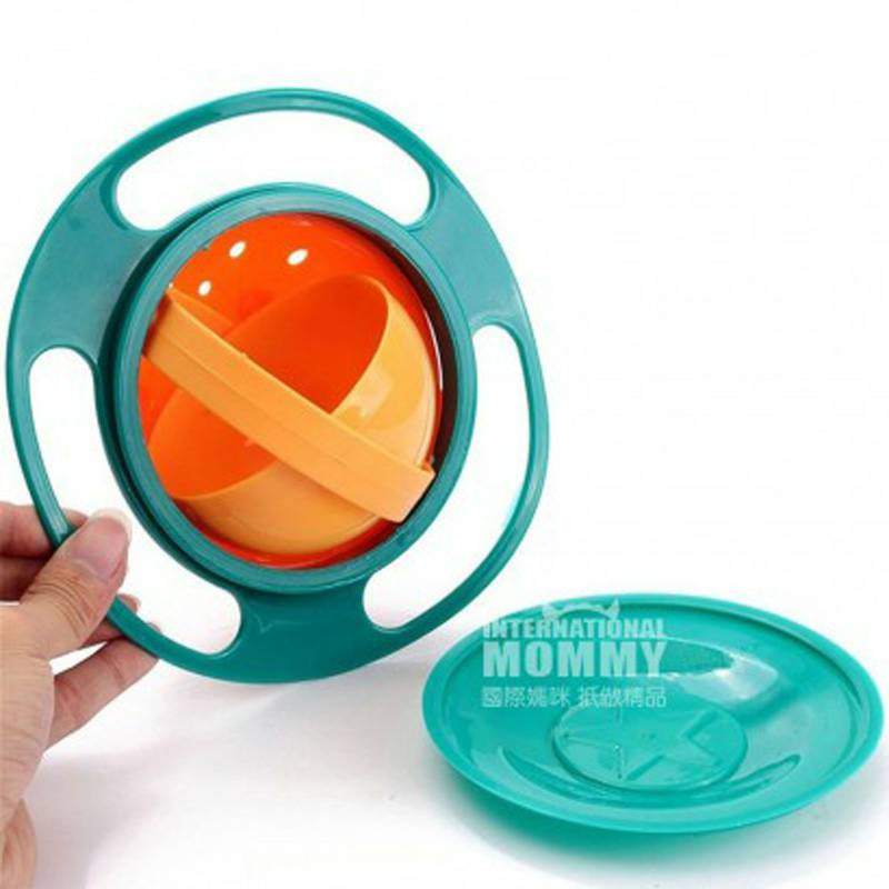 Blue Snail German Blue Snail baby 360 ° membalikkan mangkuk pelatihan anti bocor versi luar negeri