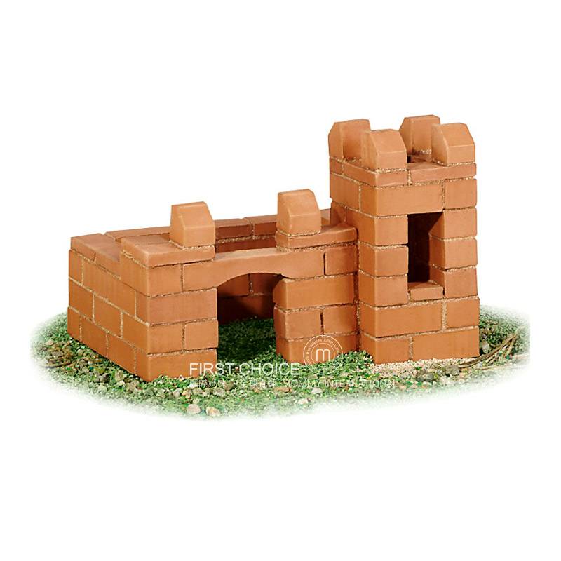 Teifoc German DIY rumah kecil pemegang pena model arsitektur versi luar negeri