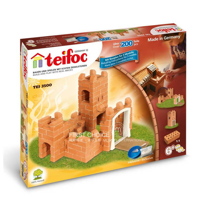 Teifoc Germany DIY castle blockhouse model arsitektur versi luar negeri
