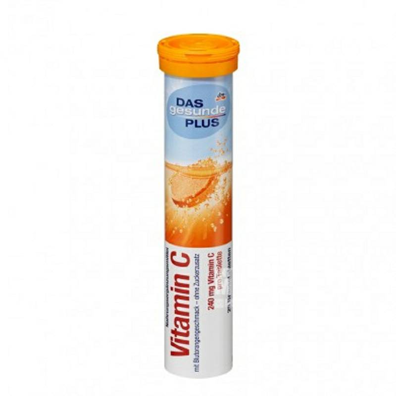 Mivolis Jerman Mivolis Darah Jeruk Rasa Vitamin C Tablet Effervescent Jenis Gula * 2 Versi Luar Negeri