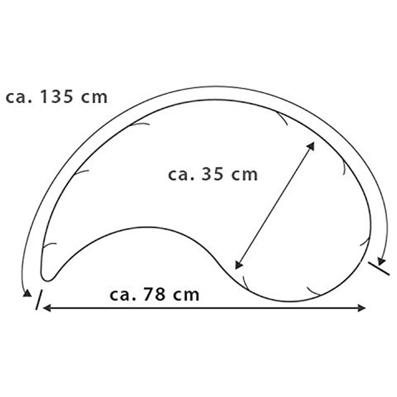 THERALINE Germany THERALINE bantal menyusui multifungsi versi 135 cm di luar negeri