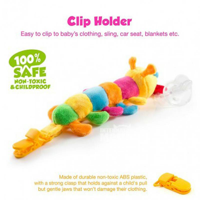 BabyHuggle German BabyHuggle pacifier caterpillar selama lebih dari 0 bulan Versi Luar Negeri