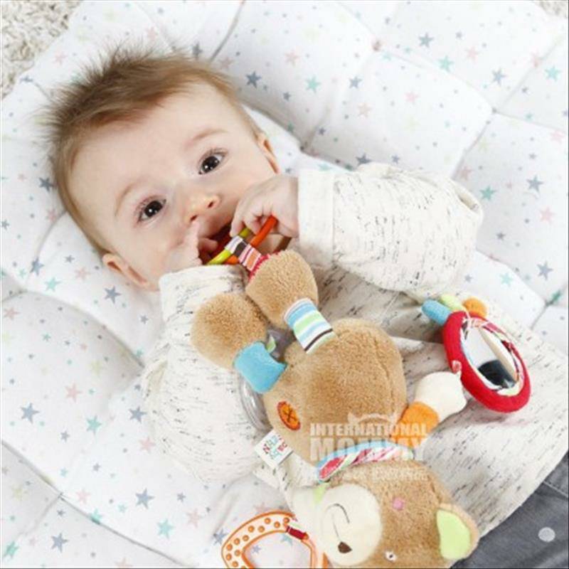 Bayi FEHN Jerman bayi multi-fungsi boneka beruang bubut tergantung untuk menenangkan boneka versi luar negeri
