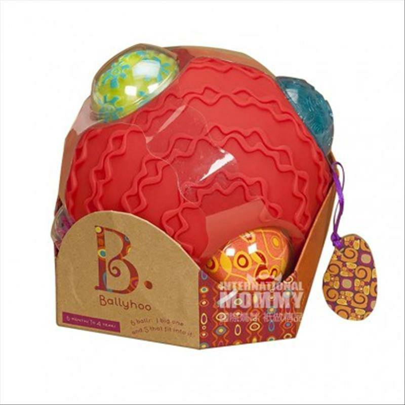 B.Toys Amerika B.Toys Bayi Tangan Grab Inflatable Haptic Ball Versi Luar Negeri