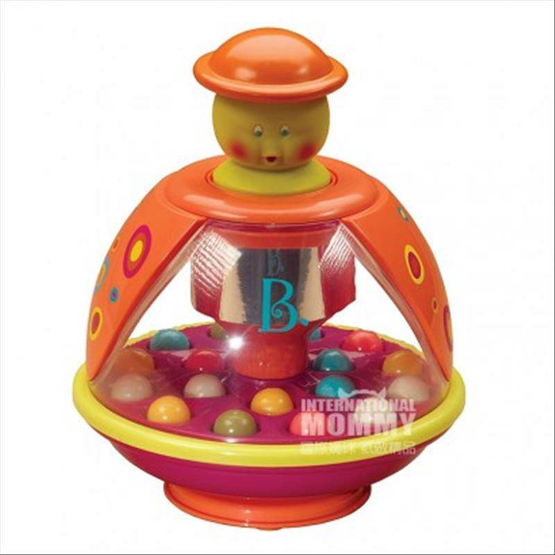 B.Toys Amerika B.Toys Babu Memutar dan Menekan Air Bounce Ball Versi Luar Negeri