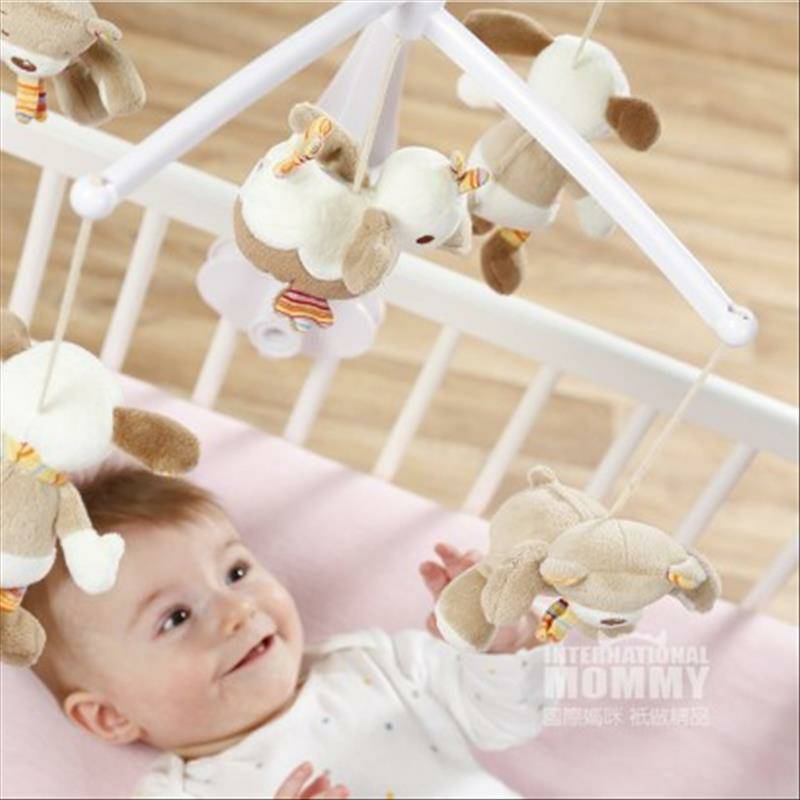 Baby FEHN German Baby Music Bed Bell Teddy Bear Family Versi Luar Negeri