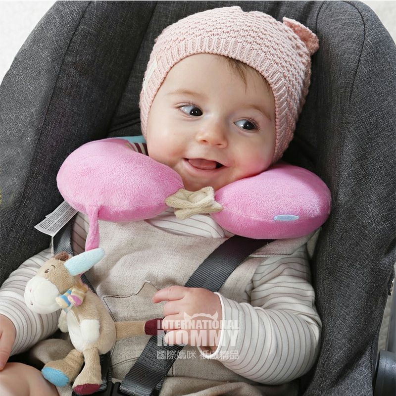 Bayi FEHN Jerman Bayi Keledai berbentuk U Stroller Keselamatan Leher Bantal Versi Luar Negeri