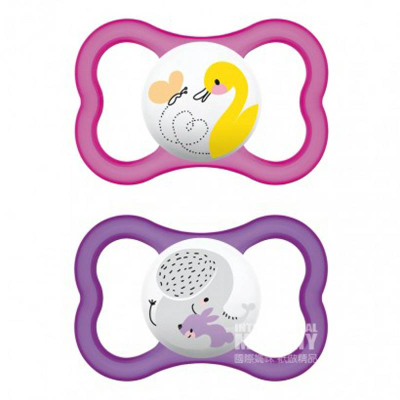 MAM Austria MAM bernapas sutra silikon dot 6-16 bulan dua model perempuan versi luar negeri