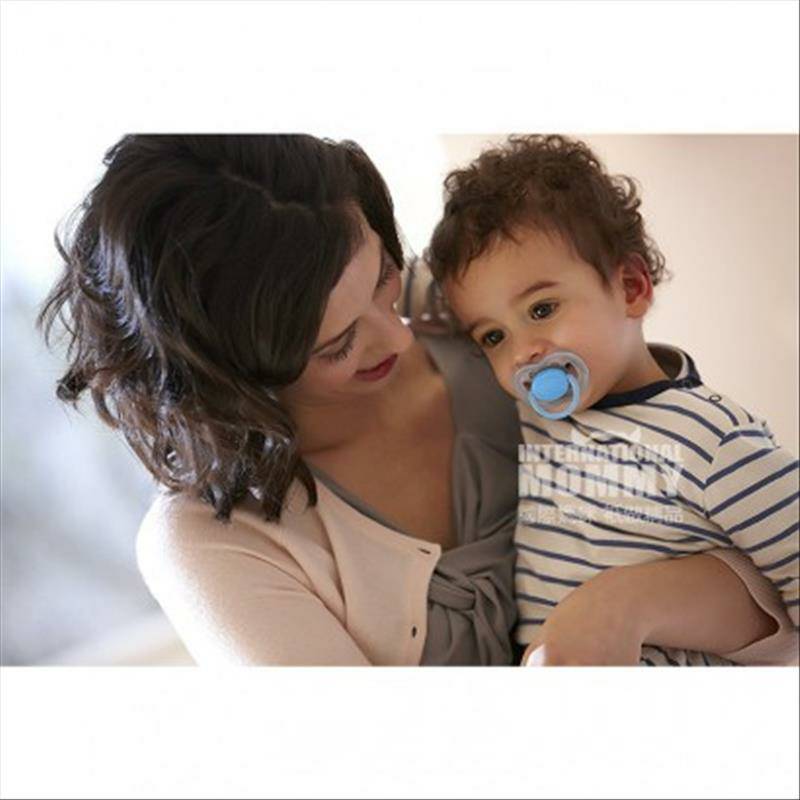 PHILIPS AVENT Dot warna solid enam lubang Inggris 6-18 bulan dua model boy pack versi luar negeri