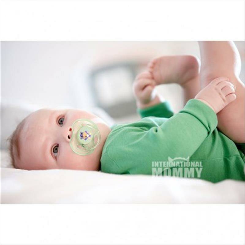 PHILIPS AVENT Seri kartun Inggris silikon dot 0-6 bulan dua paket versi luar negeri