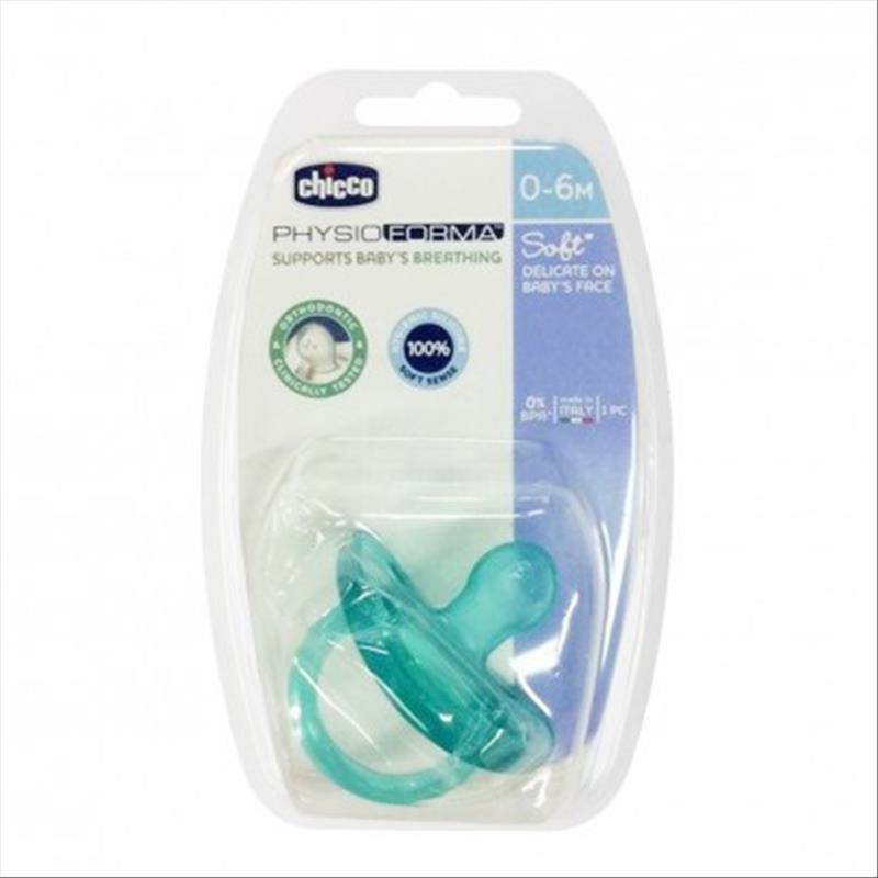 Chicco Italia bayi dot silikon lembut super lembut 0-6 bulan boy model versi luar negeri