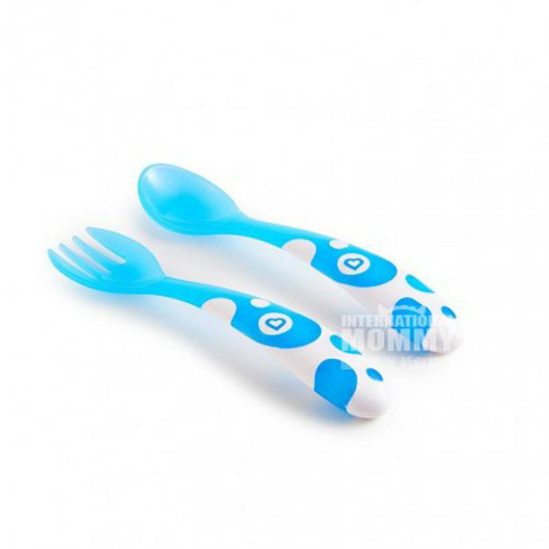 Munchkin American baby multi-fungsi warna sendok garpu mengatur versi luar negeri