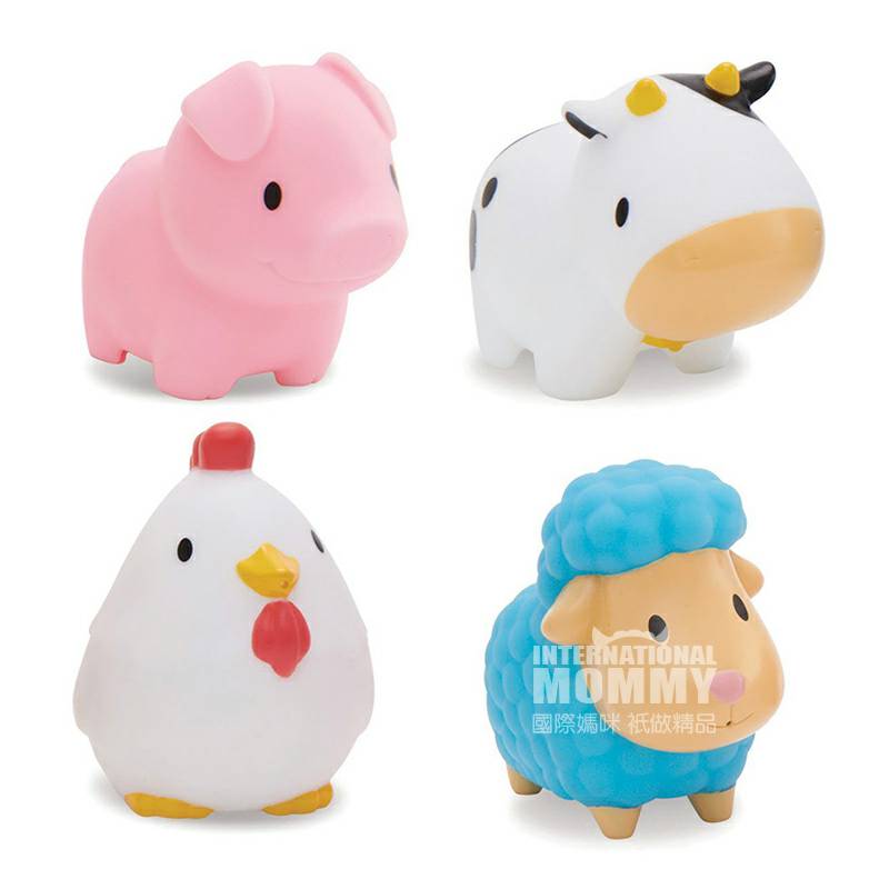 Munchkin American farm hewan mandi semprotan air mainan 4 paket versi luar negeri