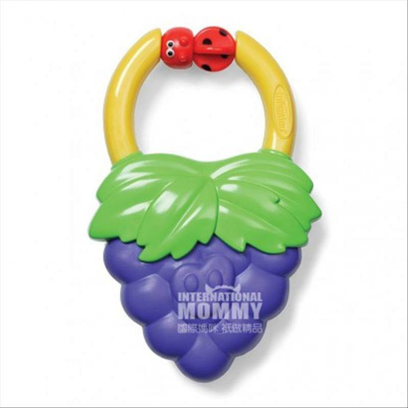 Infantino Amerika Infantino Bayi Stroberi Getaran Menenangkan Teether Versi Luar Negeri