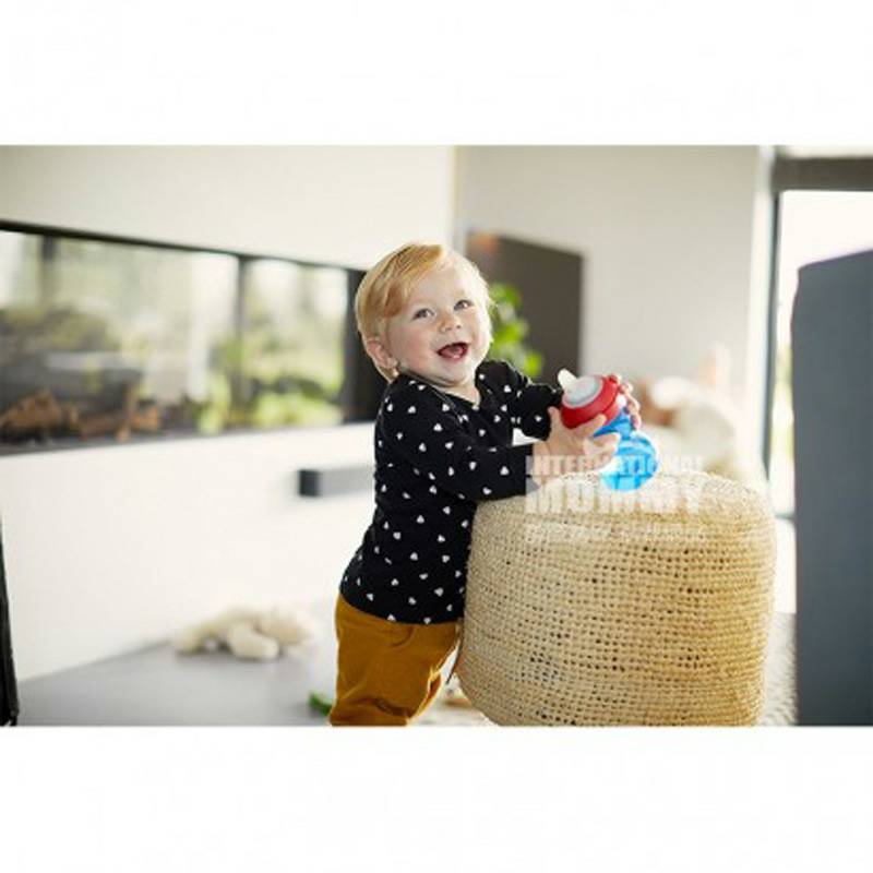 PHILIPS AVENT Cup belajar mulut anti bocor silikon anak-anak versi biru 260ml di luar negeri