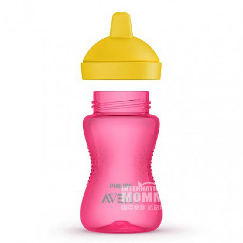 PHILIPS AVENT Cup belajar anti bocor anak-anak Inggris berwarna merah muda 300ml versi luar negeri