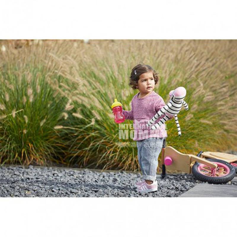 PHILIPS AVENT Cup belajar anti bocor anak-anak Inggris berwarna merah muda 300ml versi luar negeri