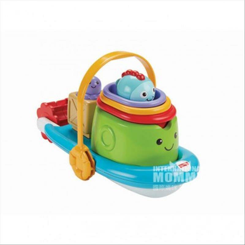 Fisher Price Bayi Amerika bermain air mandi semprotan paus kapal kargo Jengle edisi luar negeri