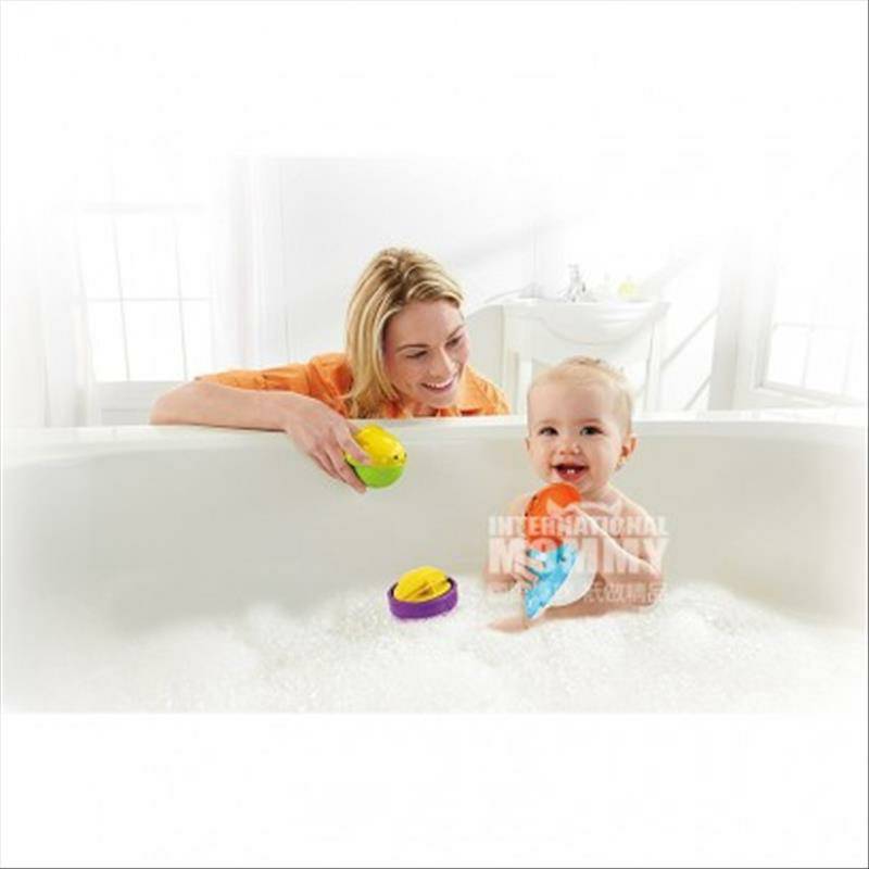 Fisher Price mainan mandi hewan laut Amerika versi luar negeri