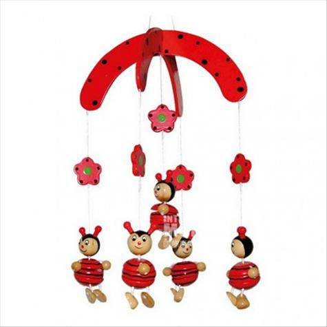 Bieco Jerman Bieco Baby Wooden Rotating Bed Bell Versi Luar Negeri