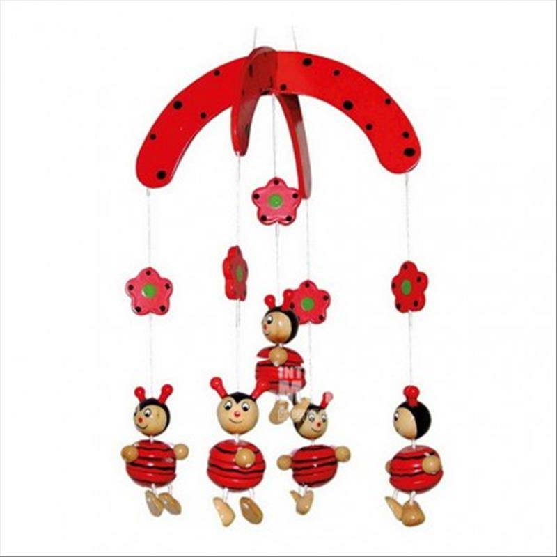 Bieco Jerman Bieco Baby Wooden Rotating Bed Bell Versi Luar Negeri