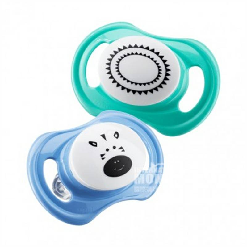 Babylove Jerman bayi dan anak-anak silikon dot simetris dua paket selama lebih dari 16 bulan Versi luar negeri