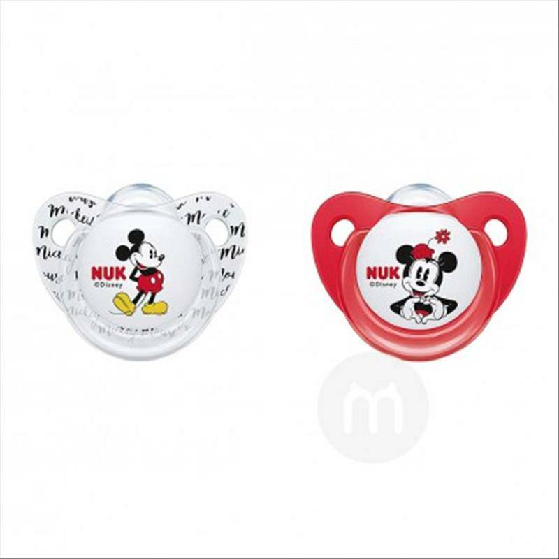 NUK NUK AS Mickey silikon dot 0-6 bulan dua paket versi luar negeri