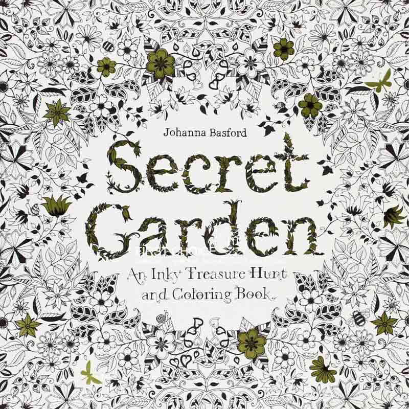Secret Garden English Secret Garden Buku mewarnai yang dilukis dengan tangan Versi bahasa Inggris Versi luar negeri