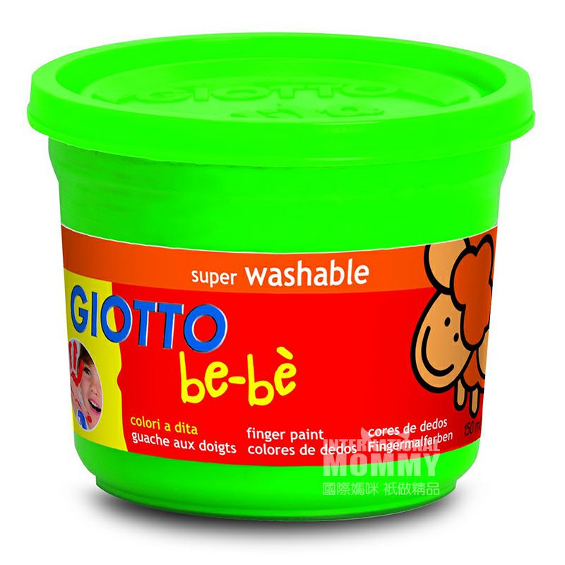 GIOTTO Italia GIOTTO non-toksik dicuci 4 warna graffiti profesional jari lukisan guas cat set versi luar negeri