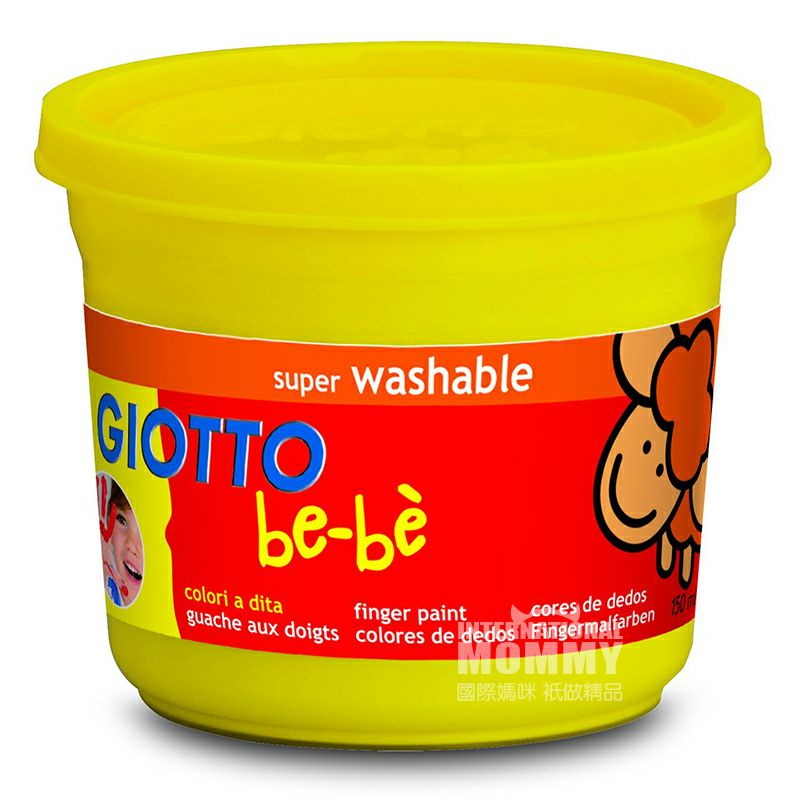 GIOTTO Italia GIOTTO non-toksik dicuci 4 warna graffiti profesional jari lukisan guas cat set versi luar negeri