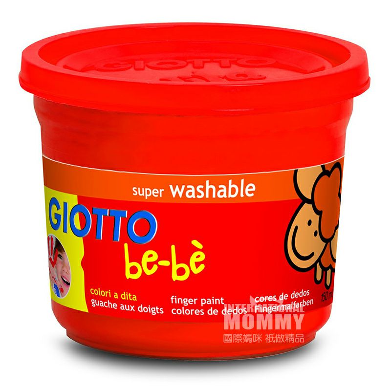 GIOTTO Italia GIOTTO non-toksik dicuci 4 warna graffiti profesional jari lukisan guas cat set versi luar negeri