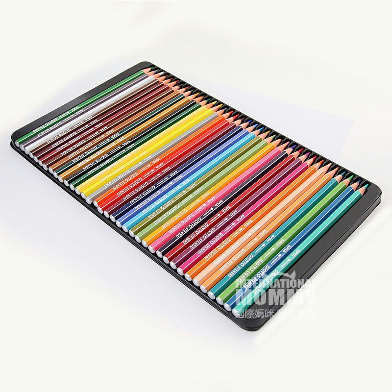GIOTTO Italy GIOTTO 36-warna kotak besi pensil warna yang larut dalam air edisi luar negeri