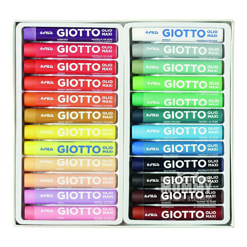 GIOTTO Italy GIOTTO 24 warna batang tebal Dicuci lukisan minyak tongkat edisi luar negeri