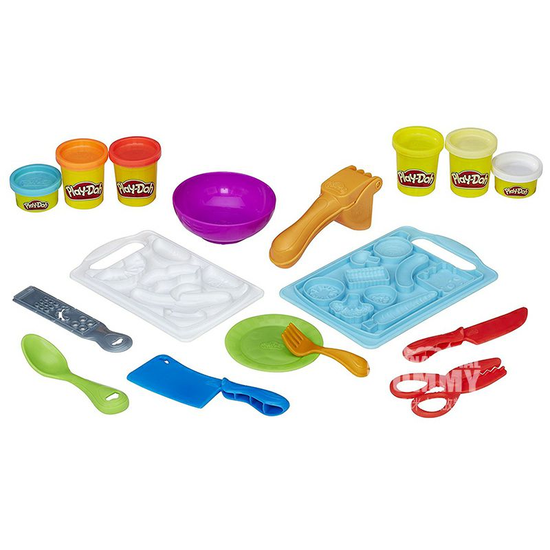 Mainkan alat dapur seri chef kreatif Amerika Doh warna lumpur versi luar negeri