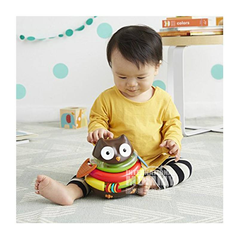 SKIP HOP American SKIP HOP baby owl Jengle mainan pendidikan awal versi luar negeri