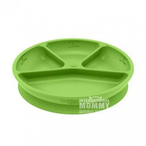 Kecambah Hijau American Baby Silicone Partition Plate Overseas Edition