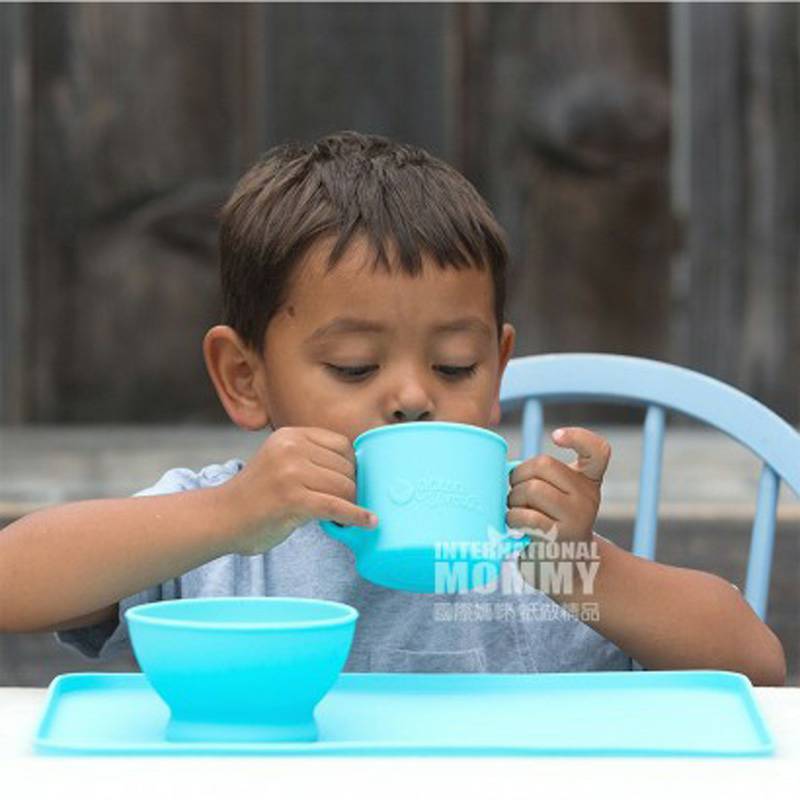 Piala Pelatihan Silikon Anak-anak Amerika Kecambah Hijau Versi Luar Negeri