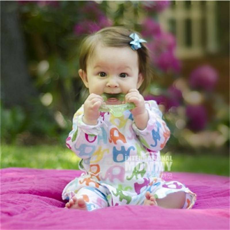 Green Sprouts American baby sayur bentuk permen karet pembengkakan nyeri edisi luar negeri