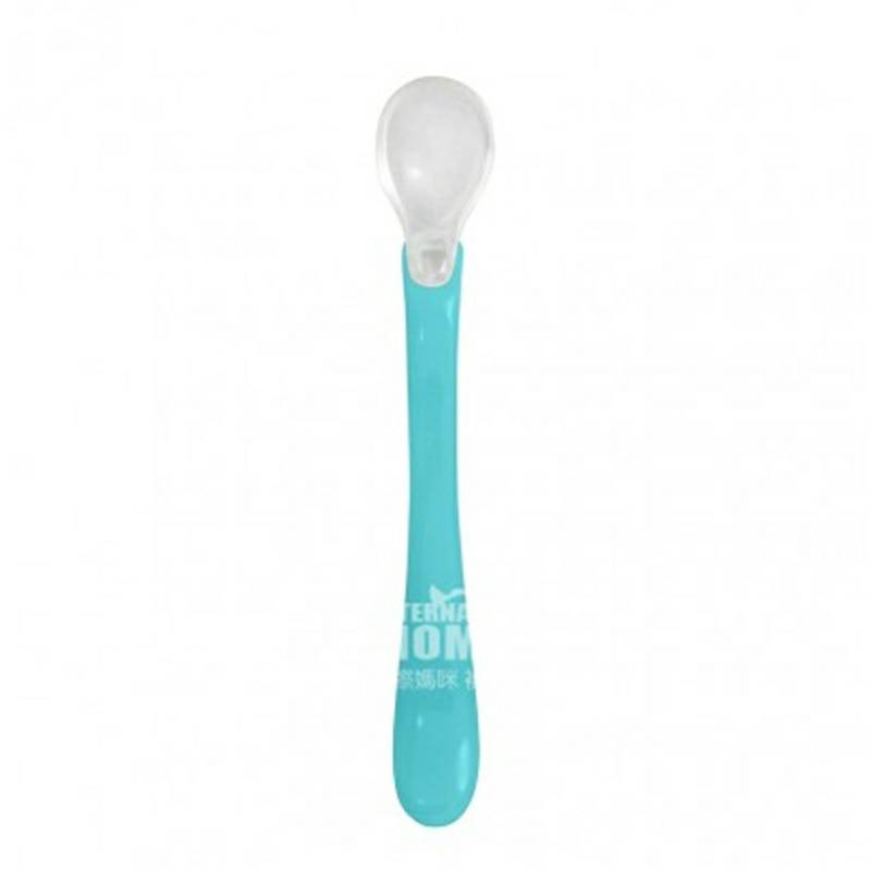 Green Sprouts American Baby dan Baby Silicone Soft Head Spoon Two Pack Versi Luar Negeri