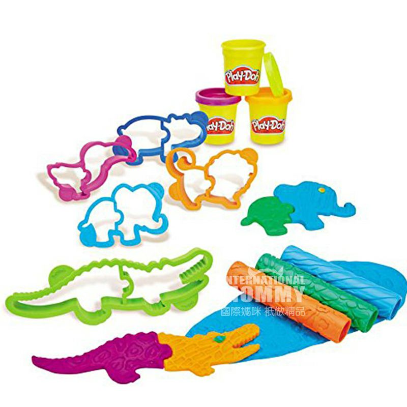 Mainkan Doh American Colorful Animal Park Plasticine Set Versi Luar Negeri